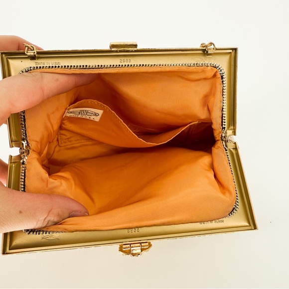 Whiting & Davis Mesh Bag Gold - Picture 3 of 7